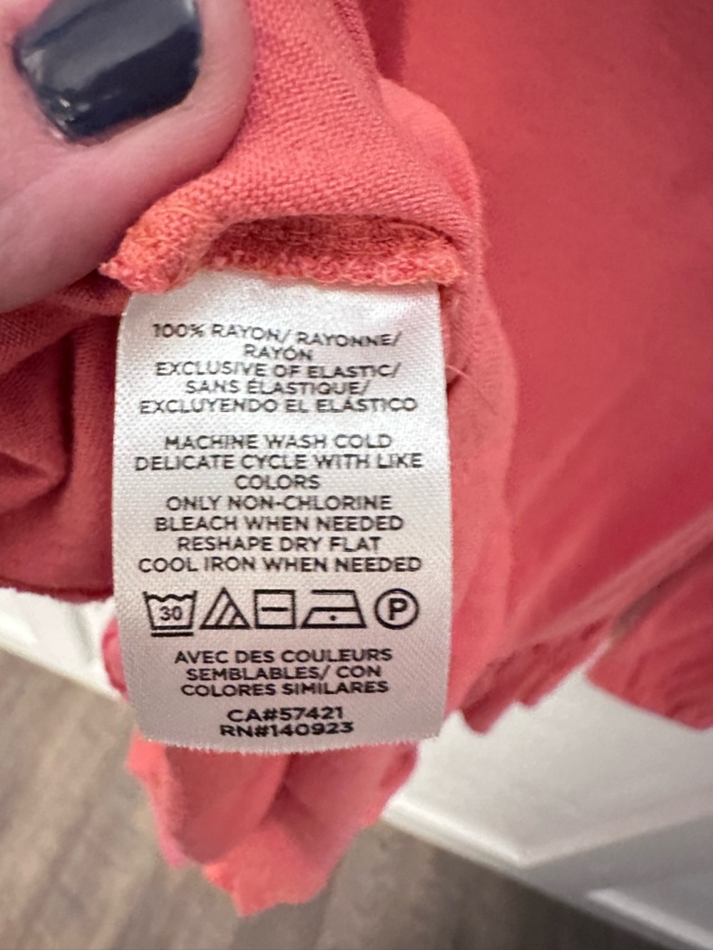 Loft L Coral ruffle arm smocked back rayon elastin casual shabby chic cozy top - Picture 7 of 11